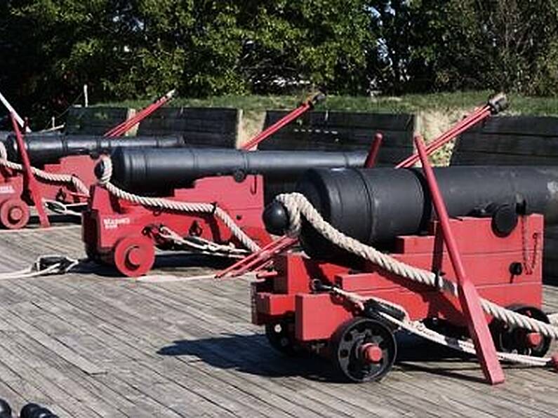 Two rounds of an old coastal artillery gun removed from a garden in Wexford