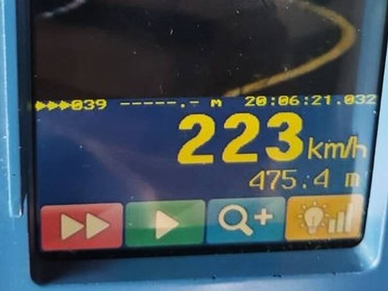 Driver travelling at 223kph on M9 arrested