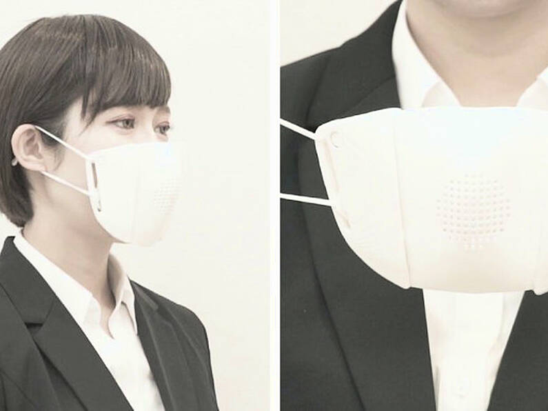 Japanese tech firm develops multilingual face mask