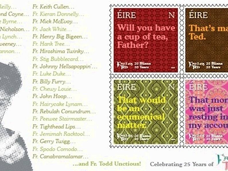 An Post mark 25th anniversary of Father Ted with special stamp collection