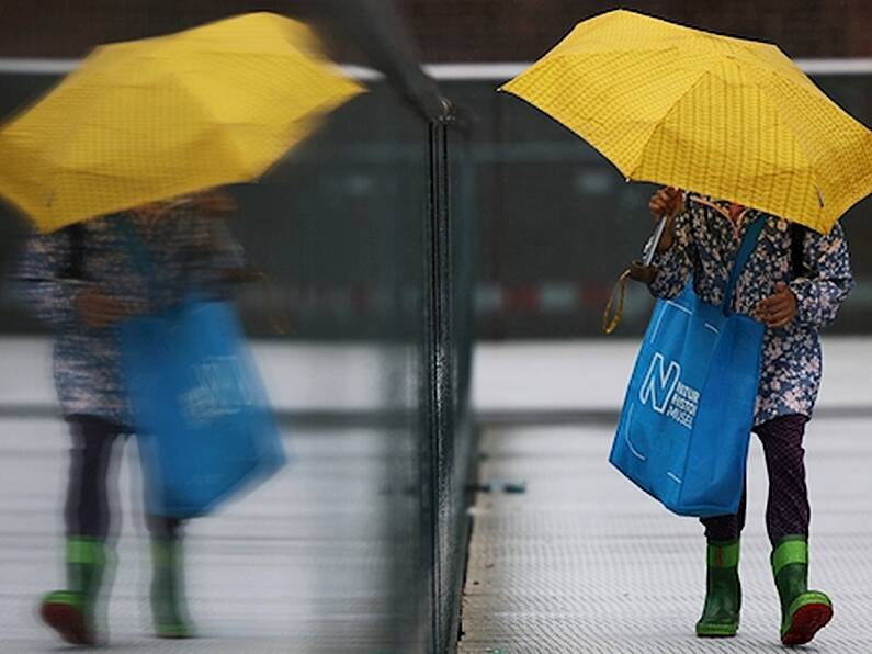 The entire South East is under a status yellow rainfall warning