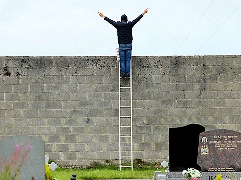 GAA fan uses ladder to attend matches under COVID-19 restrictions