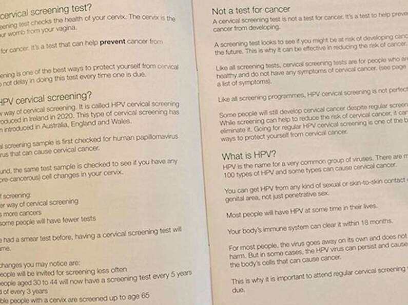 Controversy over HSE’s removal of word “woman” from cervical cancer information