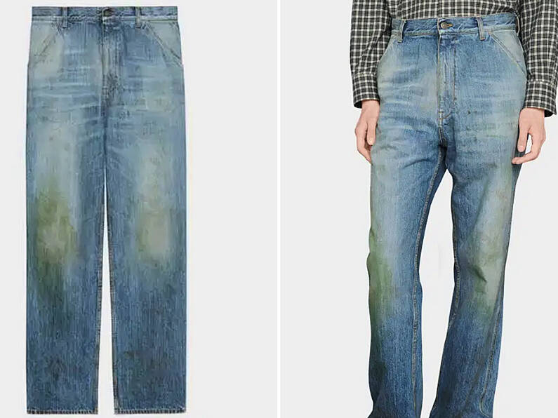 Gucci are selling jeans with grass stains for €680