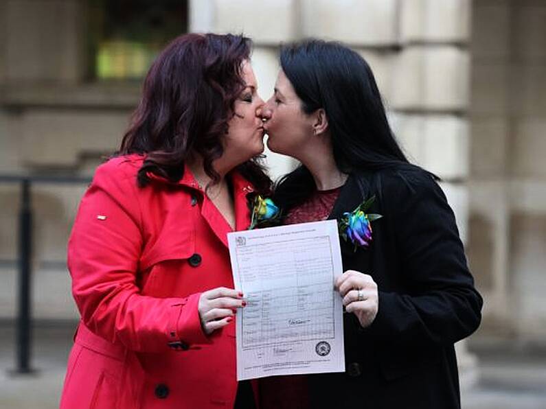 First same-sex couple to marry in Northern Ireland hail ‘wonderful day’