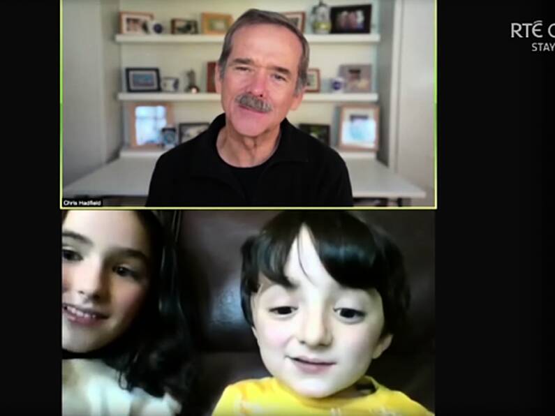 Space-mad boy surprised by astronaut Chris Hadfield on Late Late Show