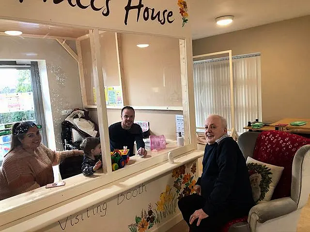 Nursing home builds visiting booth for Covid-free Christmas visits