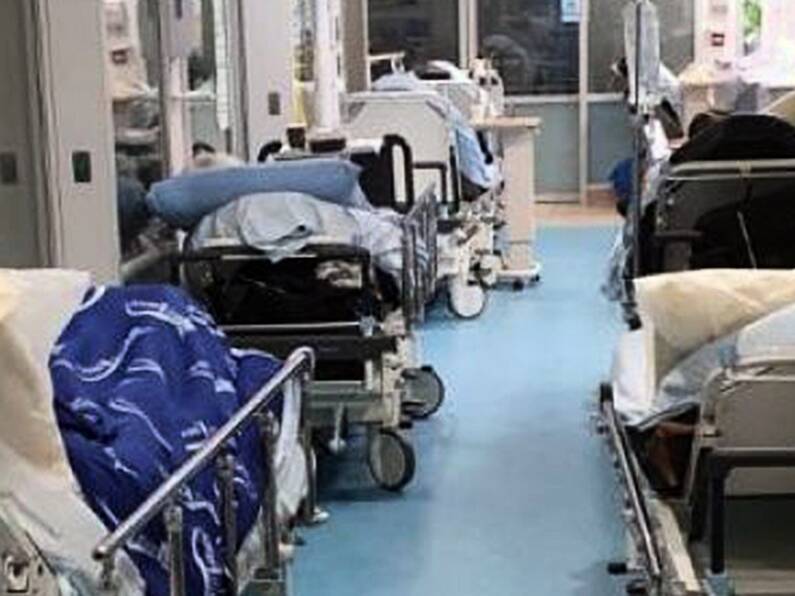 Patients ‘on top of one another’ in corridors of country’s most Covid-hit hospital