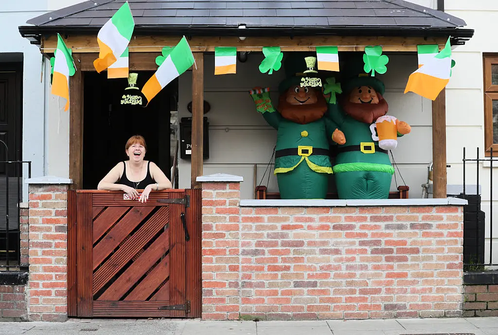 In photos: Revellers celebrate a pandemic St Patrick’s Day