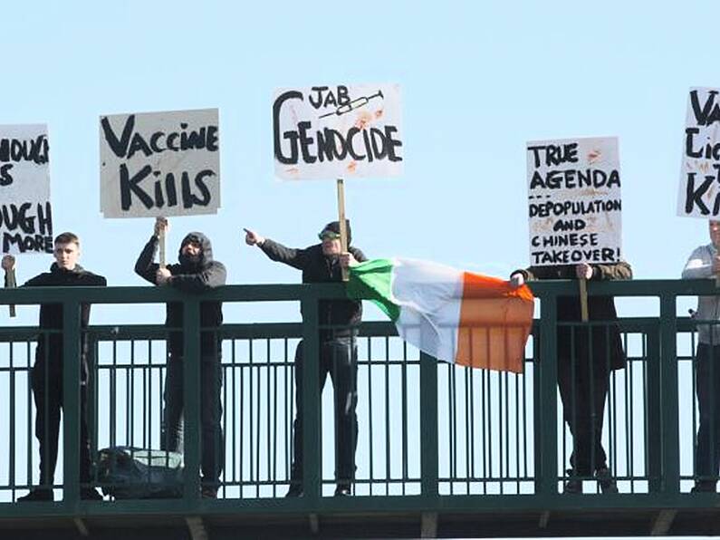 Anti-lockdown protesters gather at RTÉ and Herbert Park in Dublin