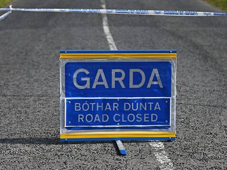 Emergency services at the scene of crash on the M9 motorway