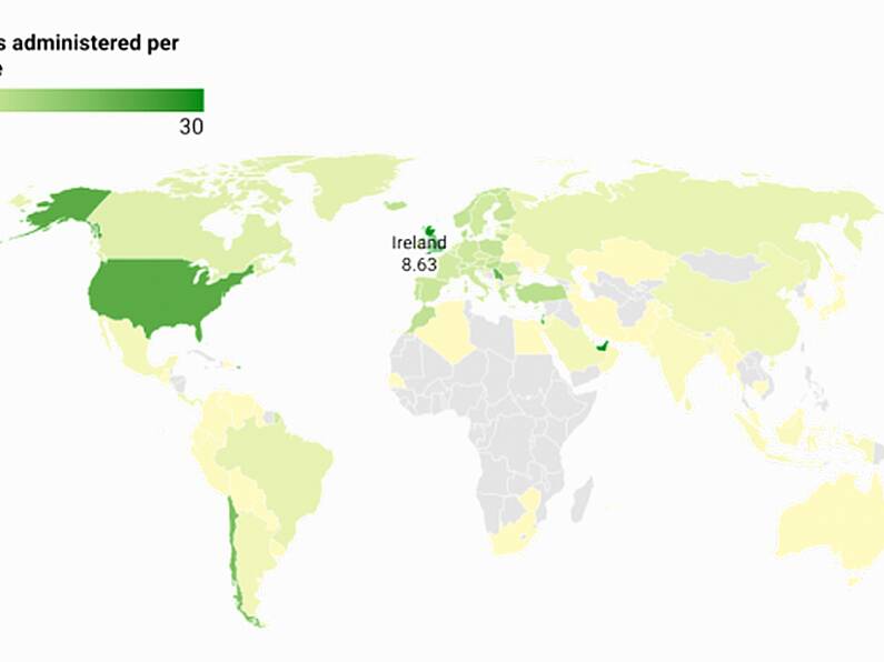 Covid vaccine tracker: Where are the fastest rollouts and how does Ireland compare?