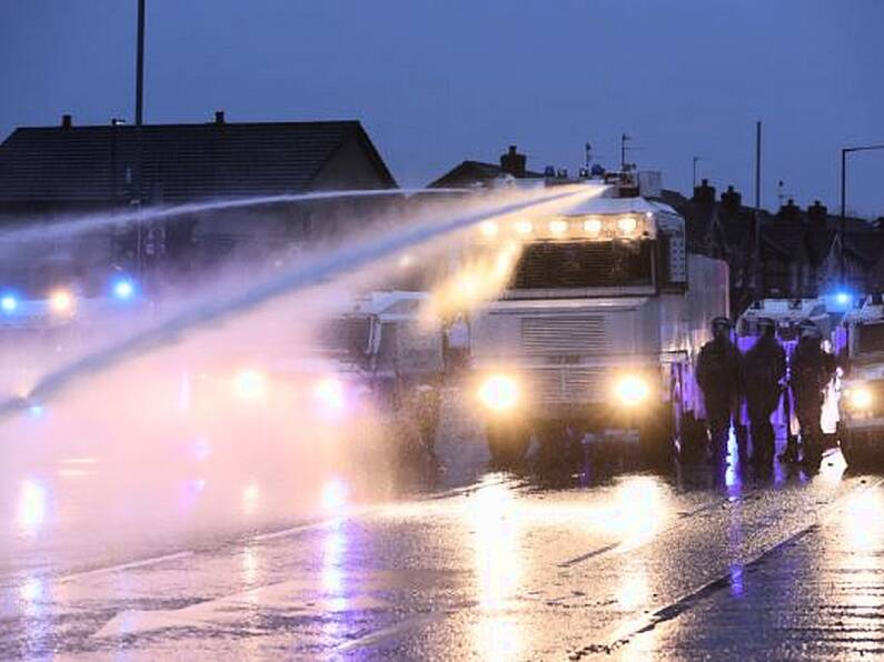 Police blast rioters with water cannon as violence flares again in N Ireland