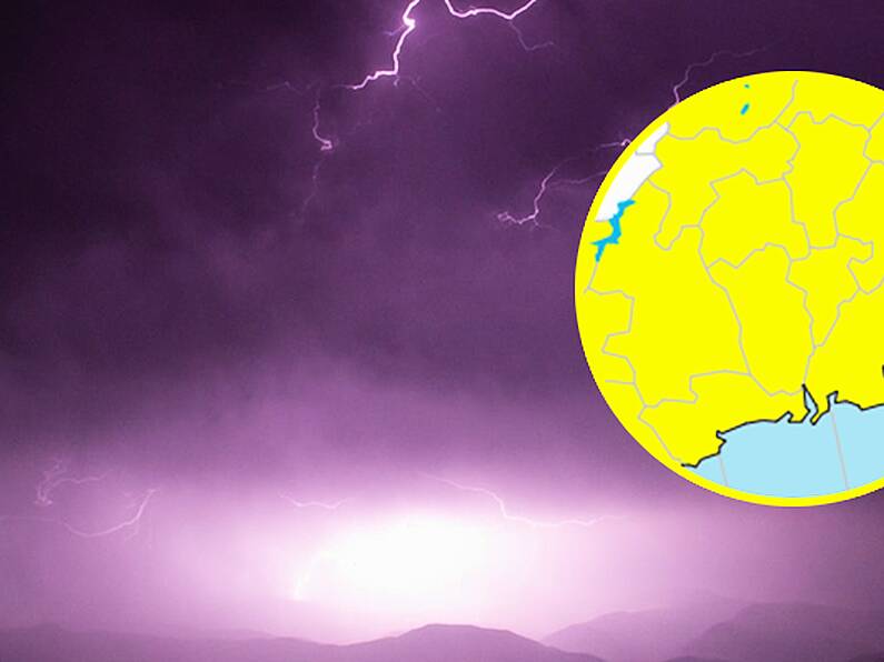 Met Éireann issues thunderstorm warning for all South East counties