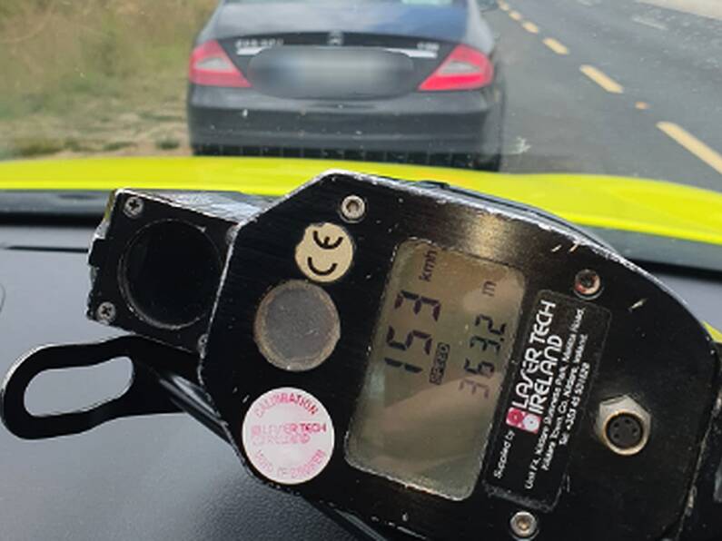 Driver arrested in Co. Wexford for travelling over 150km in a 100km zone