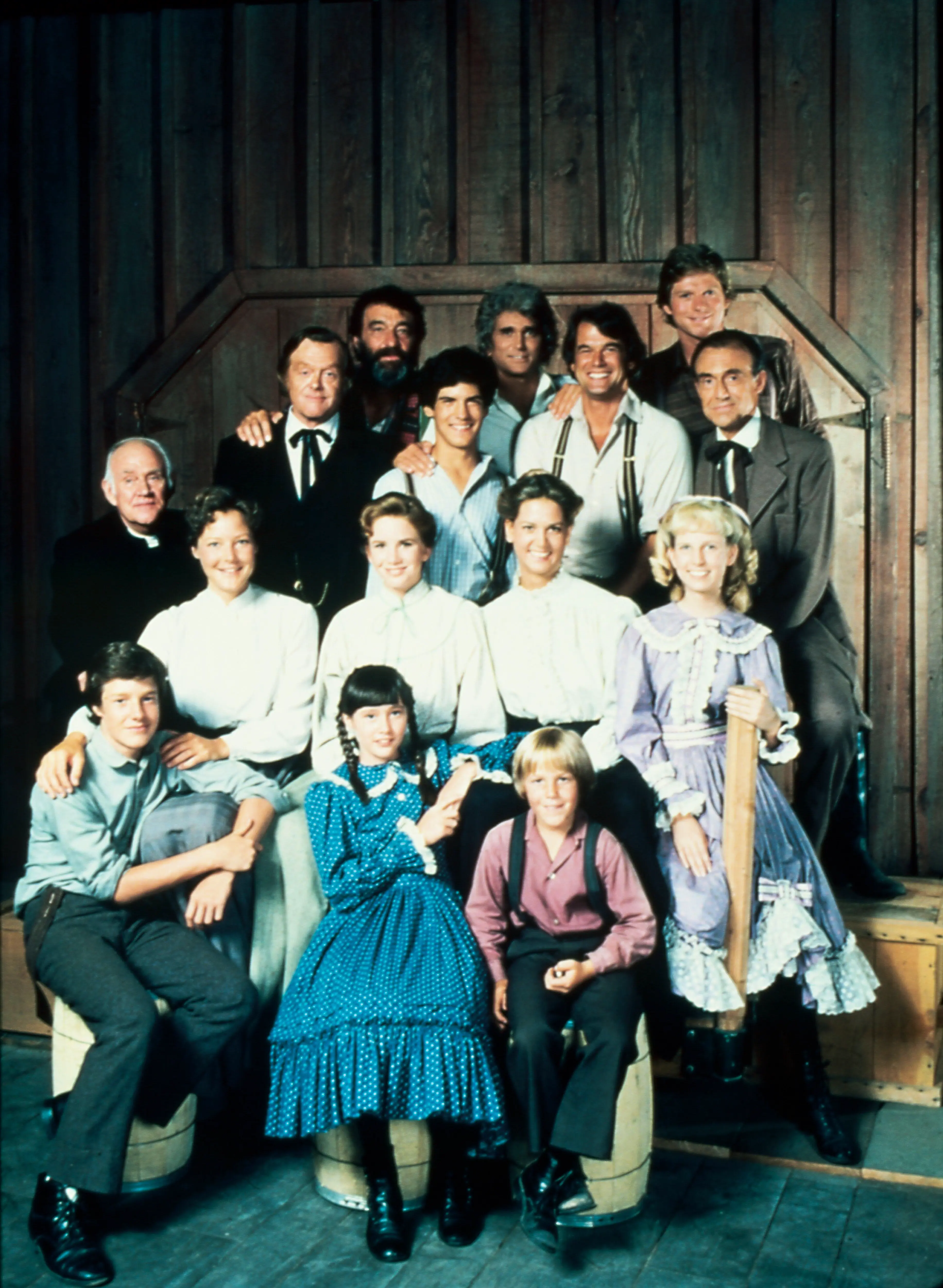 The cast of Little House On The Prairie