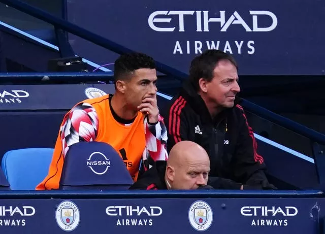 Cristiano Ronaldo was left on the bench against Manchester City