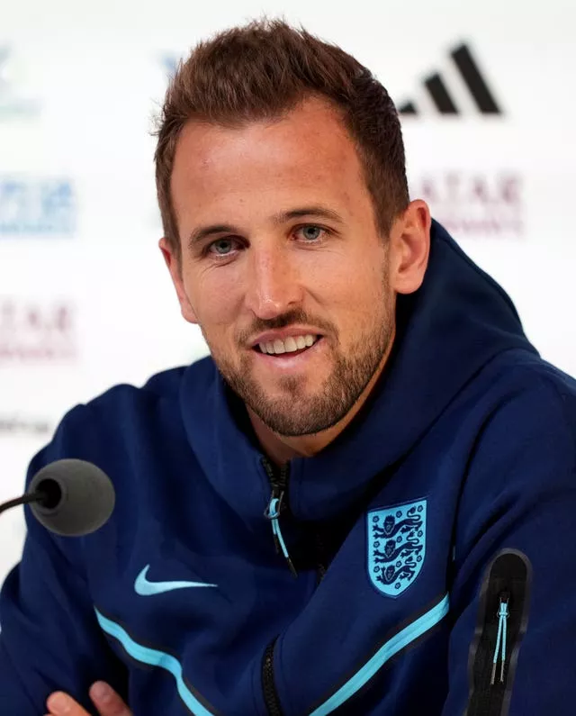 Harry Kane during a press conference on Friday