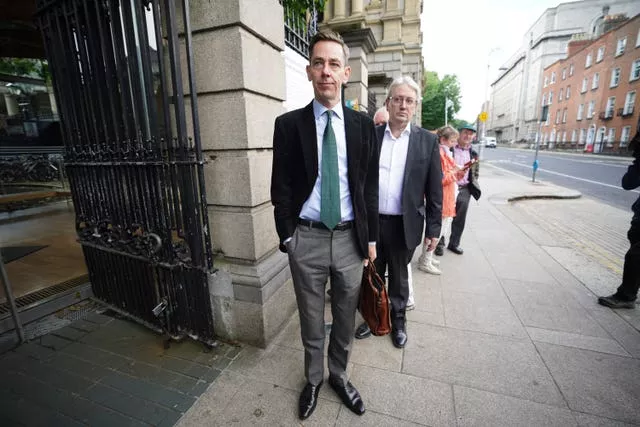 Ryan Tubridy at Leinster House, Dublin, before giving evidence before two committees
