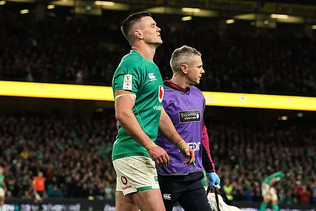 Johnny Sexton has not played since Ireland clinched the Guinness Six Nations Grand Slam against England in March