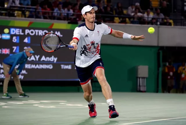 Murray beat Argentina’s Juan Martín del Potro in the men’s singles final at the 2016 Olympics in Rio