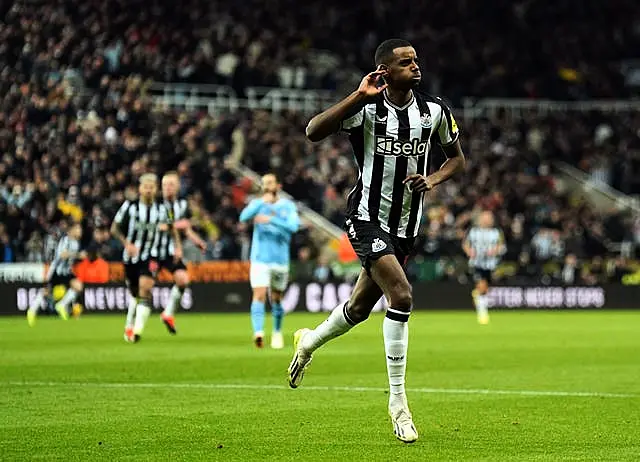 Alexander Isak equalised for Newcastle 