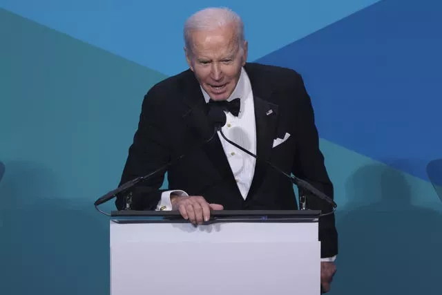 US President Joe Biden speaks at the Ireland Funds 30th National Gala