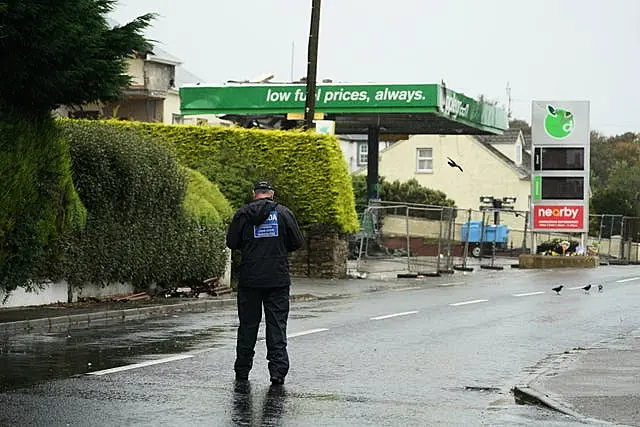 Explosion at Donegal service station