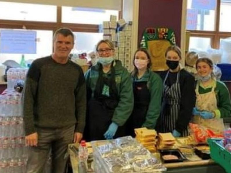 Roy Keane volunteers at Cork soup kitchen