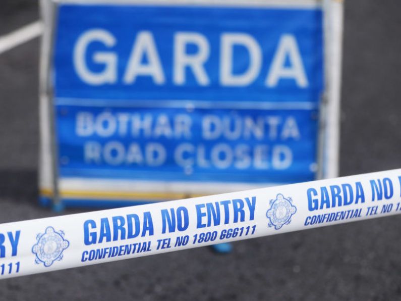 Gardaí at the scene of road traffic incident in County Wexford