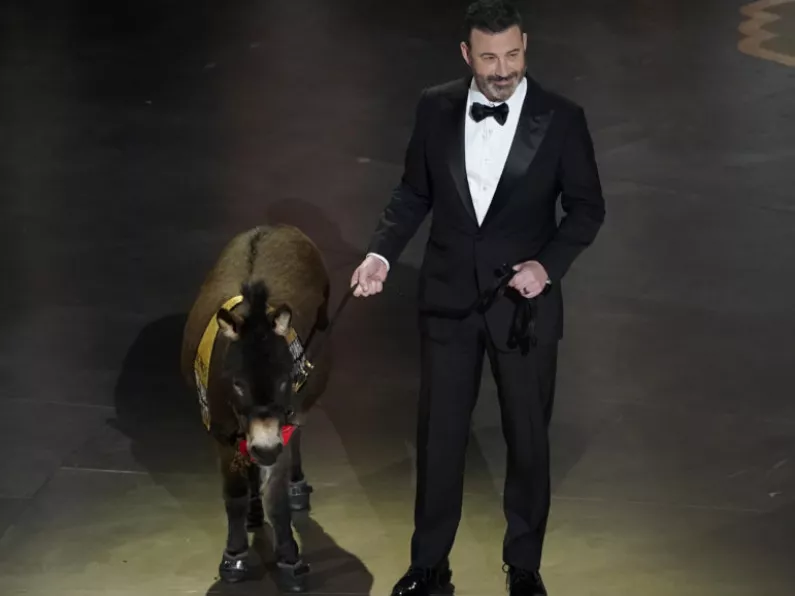 Oscars host welcomes donkey on stage in nod to The Banshees Of Inisherin