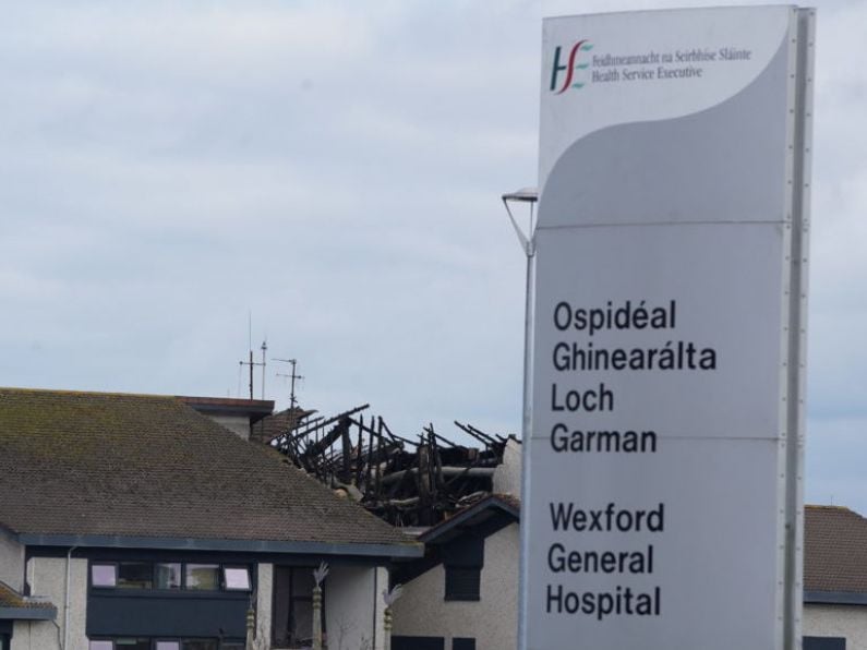 Online page created for Wexford General Hospital by HSE following major fire earlier this month