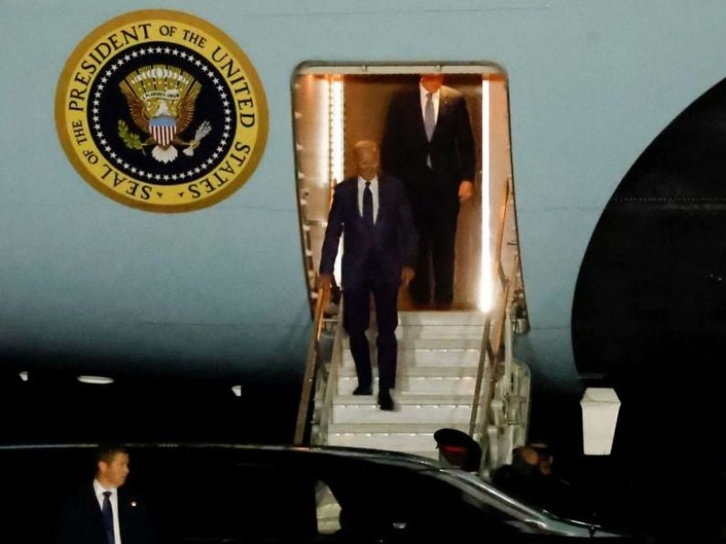 US president Joe Biden arrives in Belfast to start his visit to Ireland