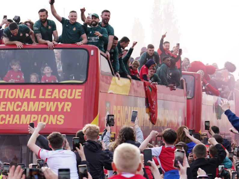 Hollywood stars join jubilant fans as Wrexham enjoy promotion party