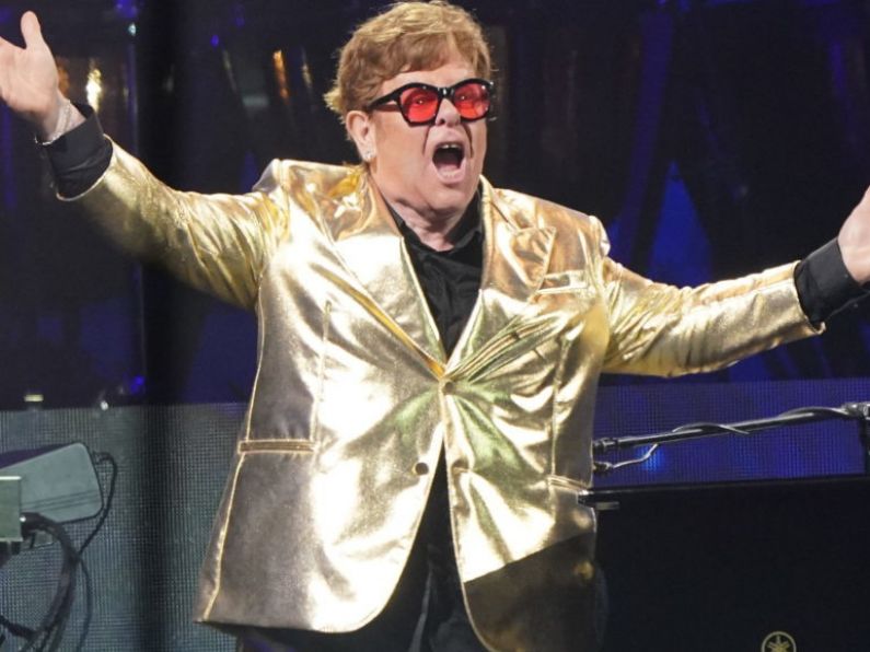 Elton John departs stage with hits-filled Glastonbury set