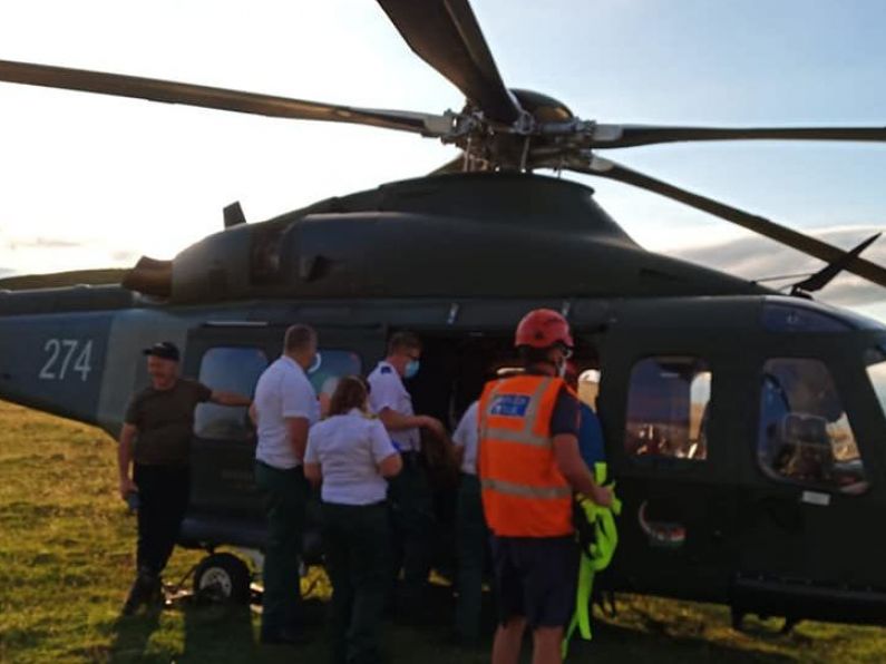 Injured paraglider airlifted after accident on Mount Leinster