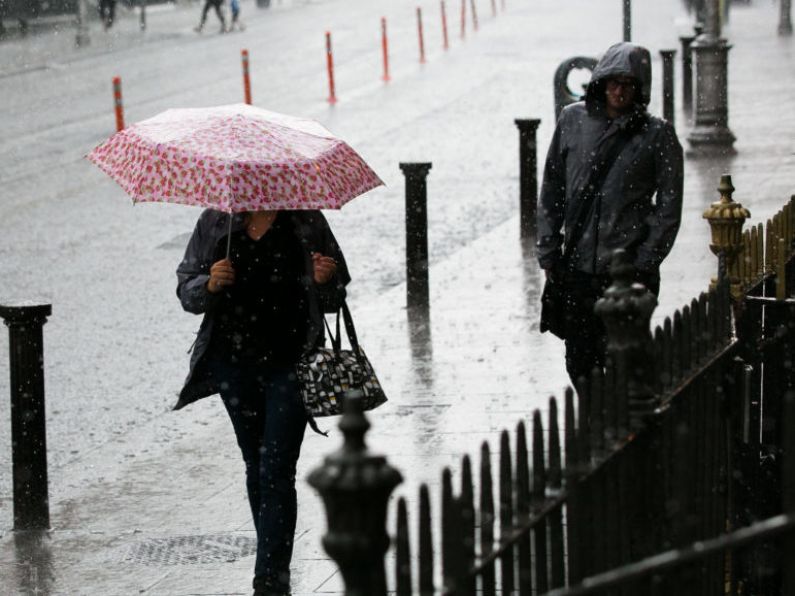 Heavy and thundery downpours of rain expected in the South East today