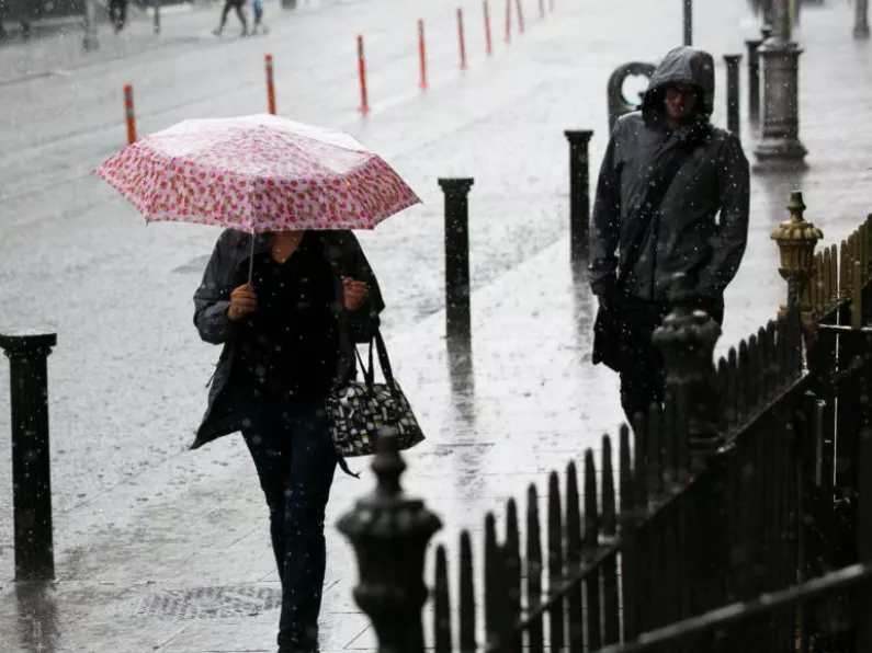 Yellow rain warning in place for entire country with possible thunderstorms