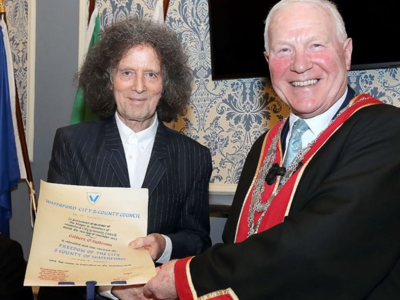 Musician Gilbert O’Sullivan granted Freedom of Waterford