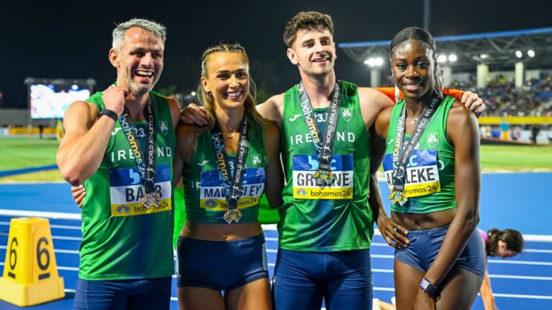 Irish mixed relay team wins bronze medal at World Relays