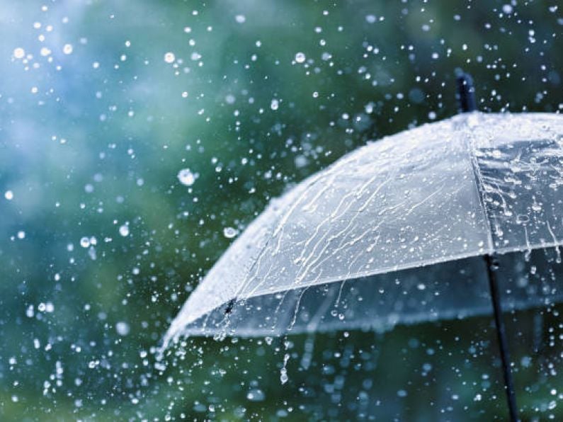 Status yellow rain warning issued for entire South East