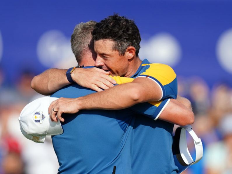 Rory McIlroy emotional after vital Ryder Cup singles win
