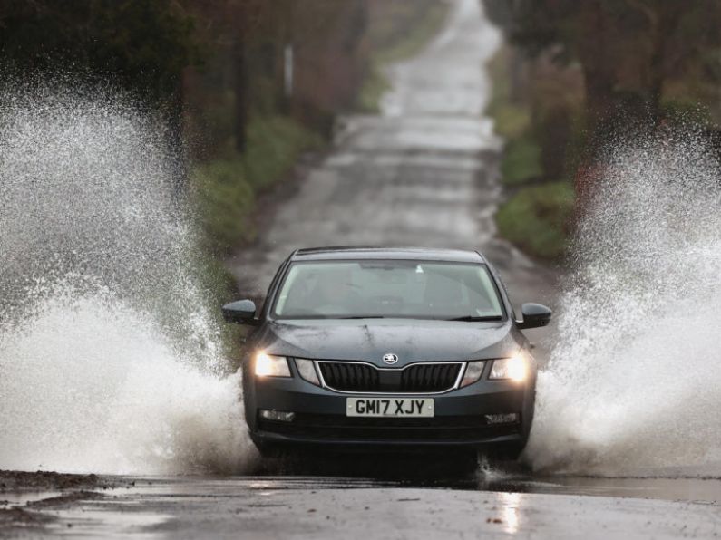 Status Yellow - Rainfall warning for Waterford and Wexford