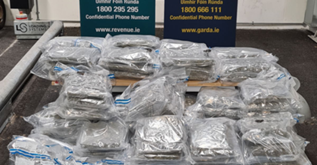 Two men in their 50s and 60s have been arrested after over €3.6m worth of cannabis was seized in Wexford and Dublin yesterday.