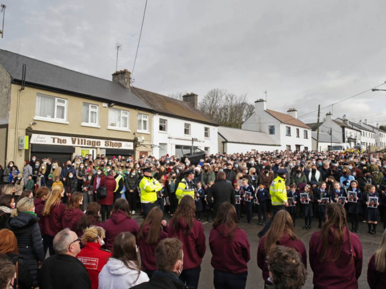 Crowds gather for funeral of Ashling Murphy