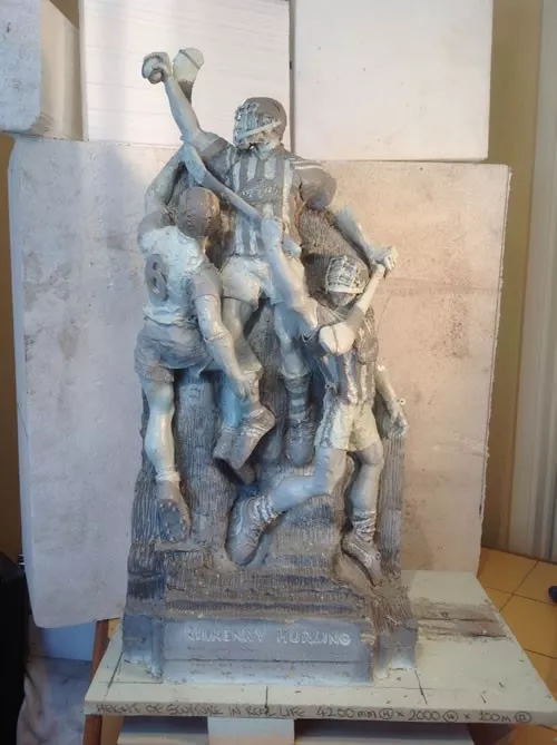 Hurling sculpture