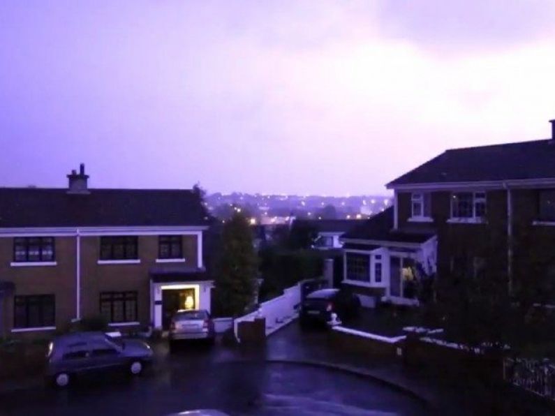 WATCH: Stunning footage of Waterford lightning storm
