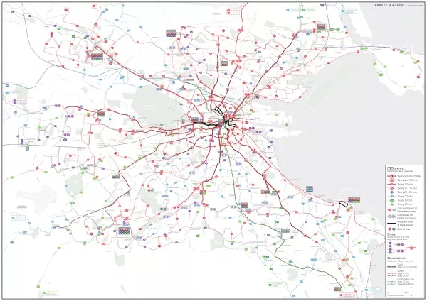 NTA publishes 'radical' redesign of Dublin Bus network
