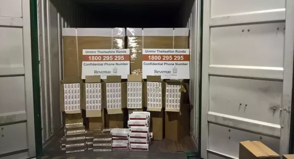Customs seize nearly eight million cigarettes from container at Dublin Port