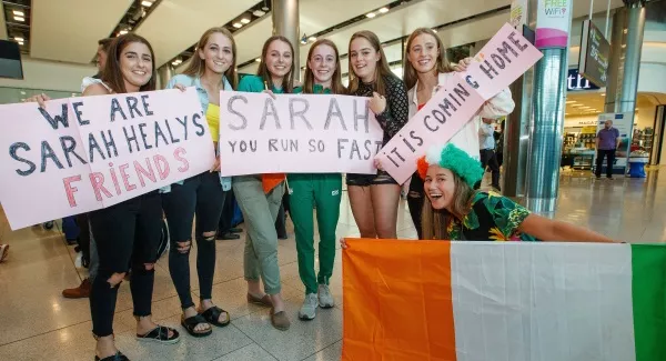 Ireland's U18 European Athletics heroes welcomed home in fitting fashion